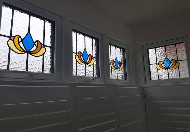 stained glass and double glazing